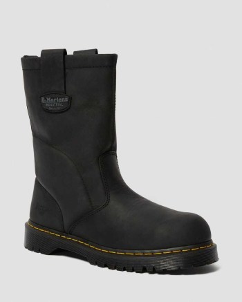 Dr Martens Icon 2295 Greasy Leather Steel Toe Pracovné Čižmy Panske Čierne | 7194-YXBUS
